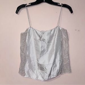 VIDEN Pale Pink Lace 100% Silk Reese Cami Tank Top Size XS NWOT!